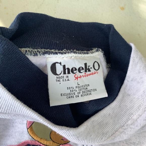 Vintage "Don't do mornings " Cheek-O sweatshirt size Large. - Picture 7 of 8